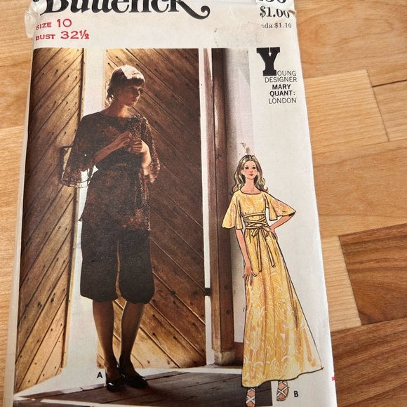 Rare vintage Butterick Pattern 6256   - size 10- tunic and culottes - Picture 7 of 8